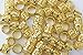 48PC Dreadlocks Beads Aluminum Cuffs Hair Decoration Filigree Tube (Gold)