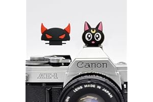 ZOSTLAND Special SLR Camera Hot Shoe Boot Cover Cap,Lovely Shoe Protector,Compatible with Sony Fuji Canon Nikon Pentax Leical. (Devil + Cat)