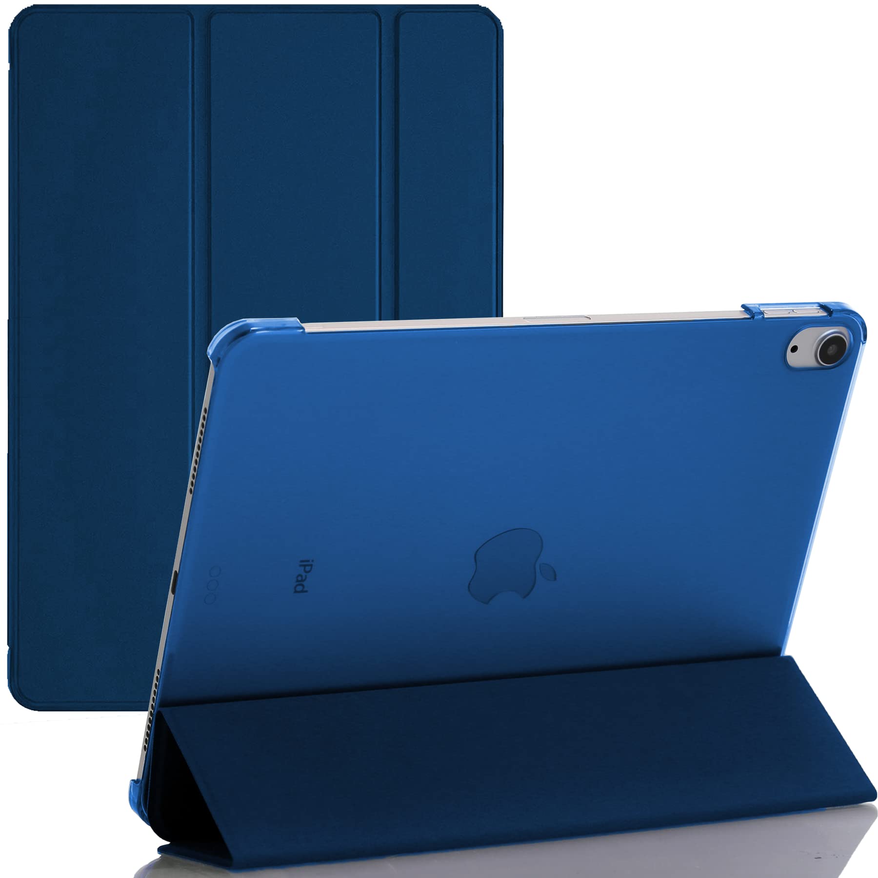 Smart Case For Apple iPad Air 4 Released 2020 and For Apple iPad Air 5 Released 2022 Size 10.9'' and Only For Model Numbers A2316, A2324, A2072, A2325, A2588, A2589, A2591 (Blue)