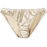 FEELITS 22 Momme 100% Mulberry Silk Underwear, Silk Satin Classic Bikini Panties for Women, Ultra Breathable Hipster