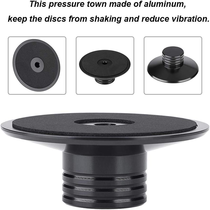 Bewinner NEW LP Turntables Metal Disc Stabilizer Record Weighamp-Black(Black) - Image 5