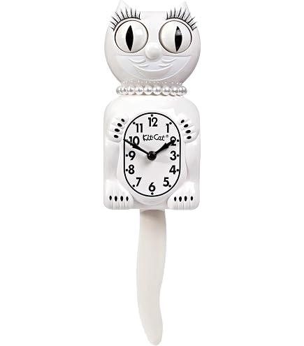 Amazon.com: Kit Cat Klock® Limited Edition White - Iconic Retro