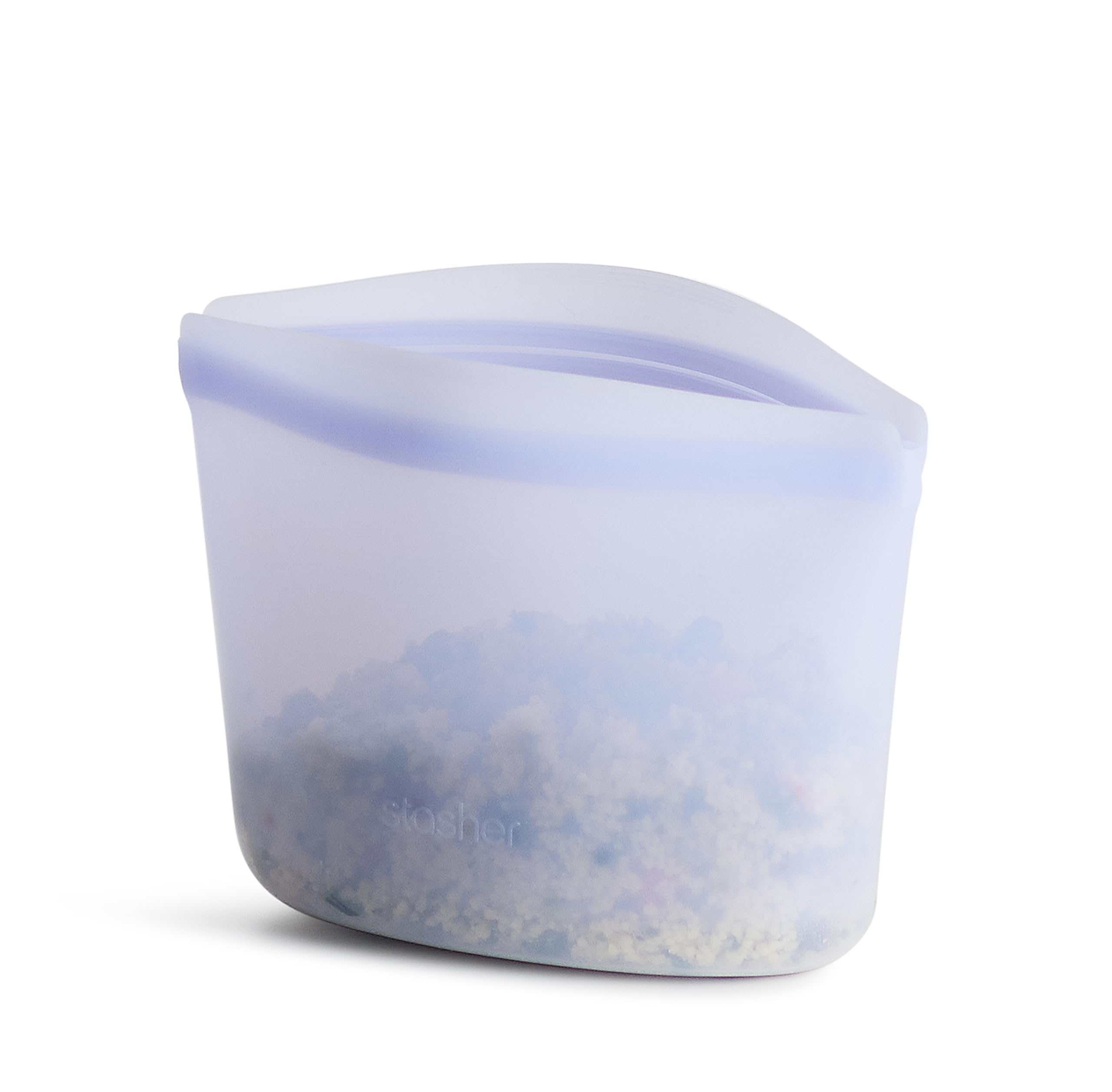 Photo 1 of Stasher Premium Silicone Reusable Food Storage Bowl, Lavender, Microwave, Sous Vide, Dishwasher, Oven and Freezer Safe, BPA Free, Leak-free, Eco-friendly, 2-Cup Bowl