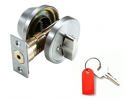 Door Deadbolts Single Keyed Cylinder Interior Manual Locking Thumbturn Bump Resistant Anti Pick Pins By Toledo