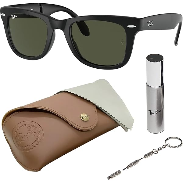 Amazon.com: Ray Ban Folding Wayfarer RB4105 601/58 Black/Polarized