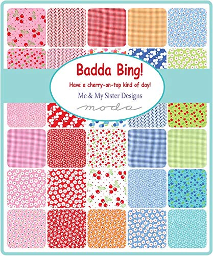 Badda Bing Fat Quarter Bundle 33 Precut Cotton Fabric Assortment by Me and My Sister Designs for Moda
