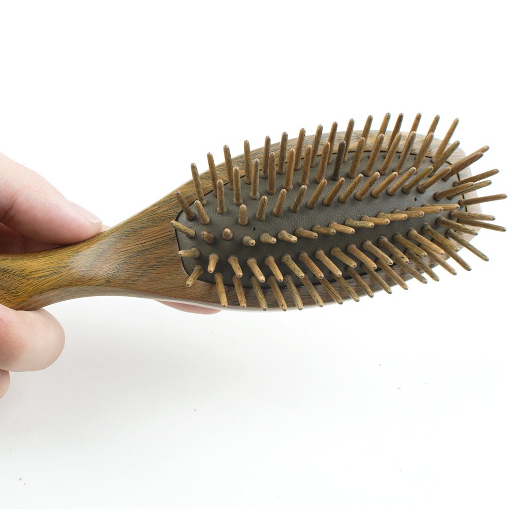 Carejoy Detangling Airbag Hair Comb Antistatic Hairbrush Natural Green Sandalwood Brushes for All Hair Styles Anti-Static Health Care Massage Head Gifts