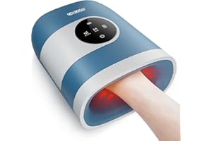 CINCOM Upgraded Hand Massager with Heat and Compression for Arthritis and Carpal Tunnel - Cordless & Rechargeable, Gifts for Women
