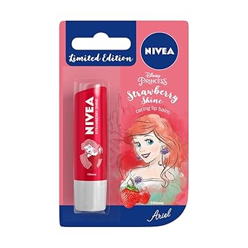 NIVEA Lip Balm, Disney Limited Edition, Strawberry, 4 g
