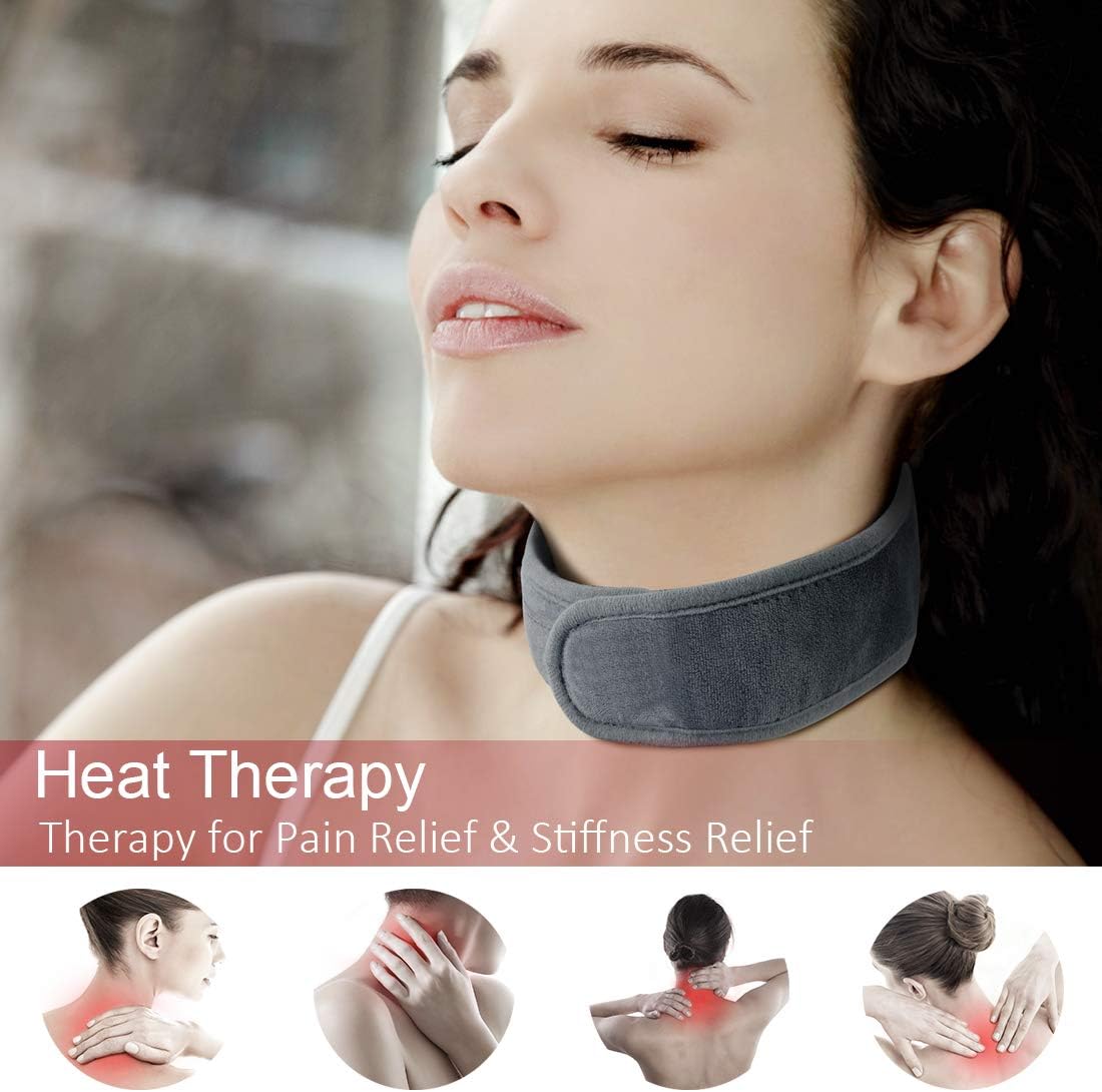 Neck Heating Pad, Comfytemp USB Heated Neck Wrap for Pain Relief, Auto Shut Off, 3 Adjustable Temperature, Electric Thermal Hot Compress Neck Brace, Heat Therapy for Soreness & Stiffness Relief: Health & Personal Care