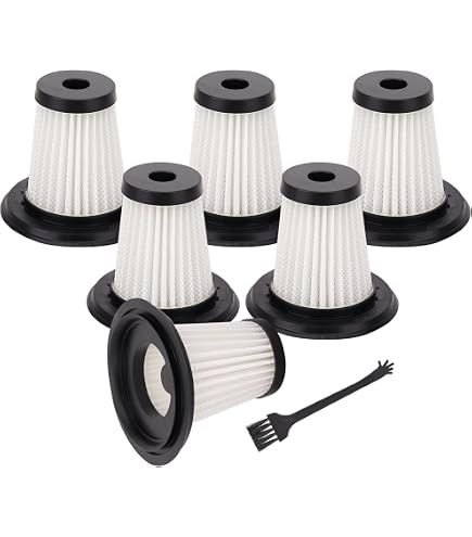 4 Pack Vacuum HEPA Filter Replacement, Compatible with Minthouz 120W Lightweight Cordless Vacuum Cleaner MT-L014, Black