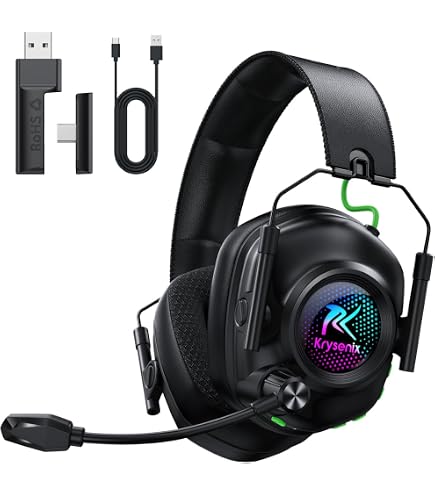 Amazon.com: 2.4 GHz Wireless Gaming Headset for PC, PS5, PS4