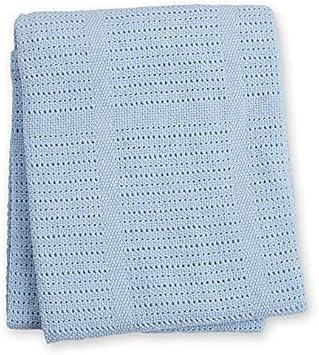blue baby blanket