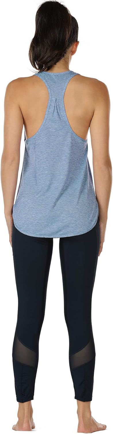 icyzone Workout Tank Tops for Women - Athletic Yoga Tops, Racerback Running Tank Top(Pack of 2): Clothing