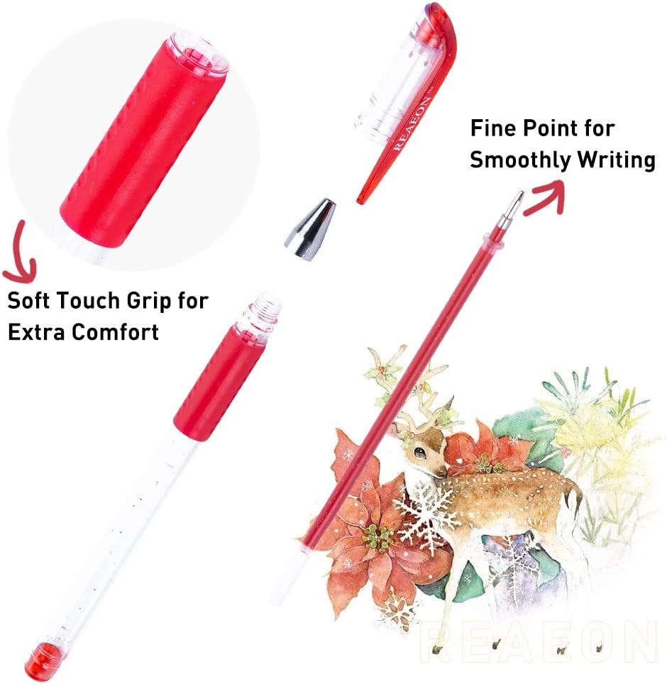 24 Colors Gel Pens, Coloring Gel Pen Art Markers for Journal Adult Coloring Books Drawing Note Taking, 40% More Ink for Kids: Arts, Crafts & Sewing