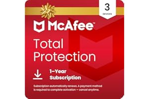 McAfee Total Protection 2026 Ready 3-Device | AntiVirus Software 2026 for PC, Secure VPN, Password Manager, Identity Monitoring | 1 Year Subscription Auto-Renewal