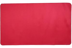 Jedaloke Playmat, 24" x 14" Gaming Mat Trading Card Game Pads with Playmat Bag(red-2mm)