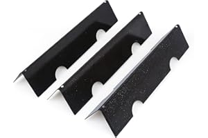 FLAMEDUTY Replacement Parts for Weber Spirit Grill Parts 7635, 15.3-Inch Porcelain Steel Grill Heat Plates for Weber Spirit I & II 200 Series, Spirit E210, S210, E220, S220, 7635, 3-Pack Flavorizer Bars