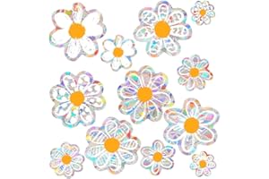 Rainbow Window Clings Anti Collision,Static Cling Prism Decals,Double-Sided Prism Decals,Reusable Suncatcher Stickers for Hom