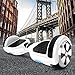 SagaPlay F1 Pro Self Balancing Scooter Motorized 2 Wheel Self Hover Balance Board (White, Bluetooth Speaker Enable) [CSA/UL2272 Certified] All-Terrain Tires Transporter for Kid and Adults [Model: F1]