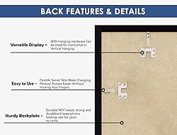 PEALSN 8.5 by 11 Picture Frame Black, Picture