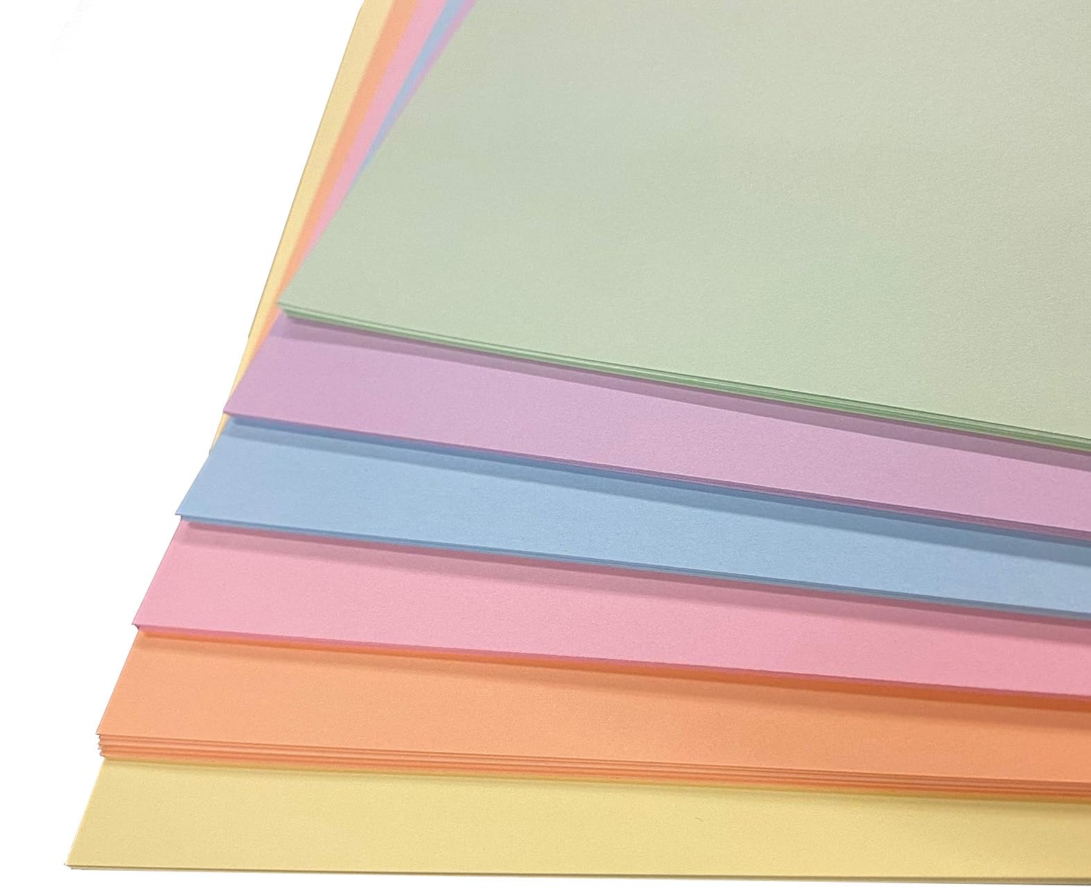 DJP Pastel Card Pack A4 160gsm Mixed Pastel 60 Sheets 6 Shades for Printer Photocopier Coloured Sheets