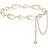 Chain Belt for Women Metal Waist Chain Fashion Multilayer Chains Belts for Dress Jeans Country Concert Outfit