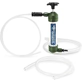 FIRSTINFO Taiwan Multi-Use Siphon Oil Fuel Transfer Pump | Manual Fuel Suction Pump, Hand Pump for Gasoline, Diesel, Petrol, RV Antifreeze, Transmission Fluid, Water, A1123