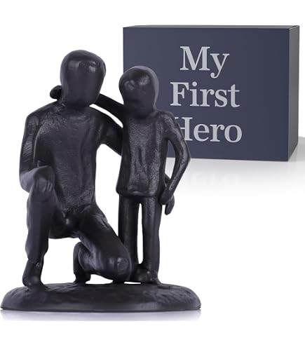 Danya B. Sculpture en fonte pour mère et enfant, moderne, contemporain, art unique, décoration d'intérieur pour la fête des mères, anniversaire, cadeau des enfants pour maman, grand-mère, tante, sœur
