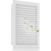 Zepoty 12" x 18" Aluminum Alloy Gable Vent, Never Rust Gable Vents for Shed, Reducing Indoor Temperature - Ideal for Wall, Attic, Shed, Door, and Shipping Container, Vent Opening: 10" x 16"