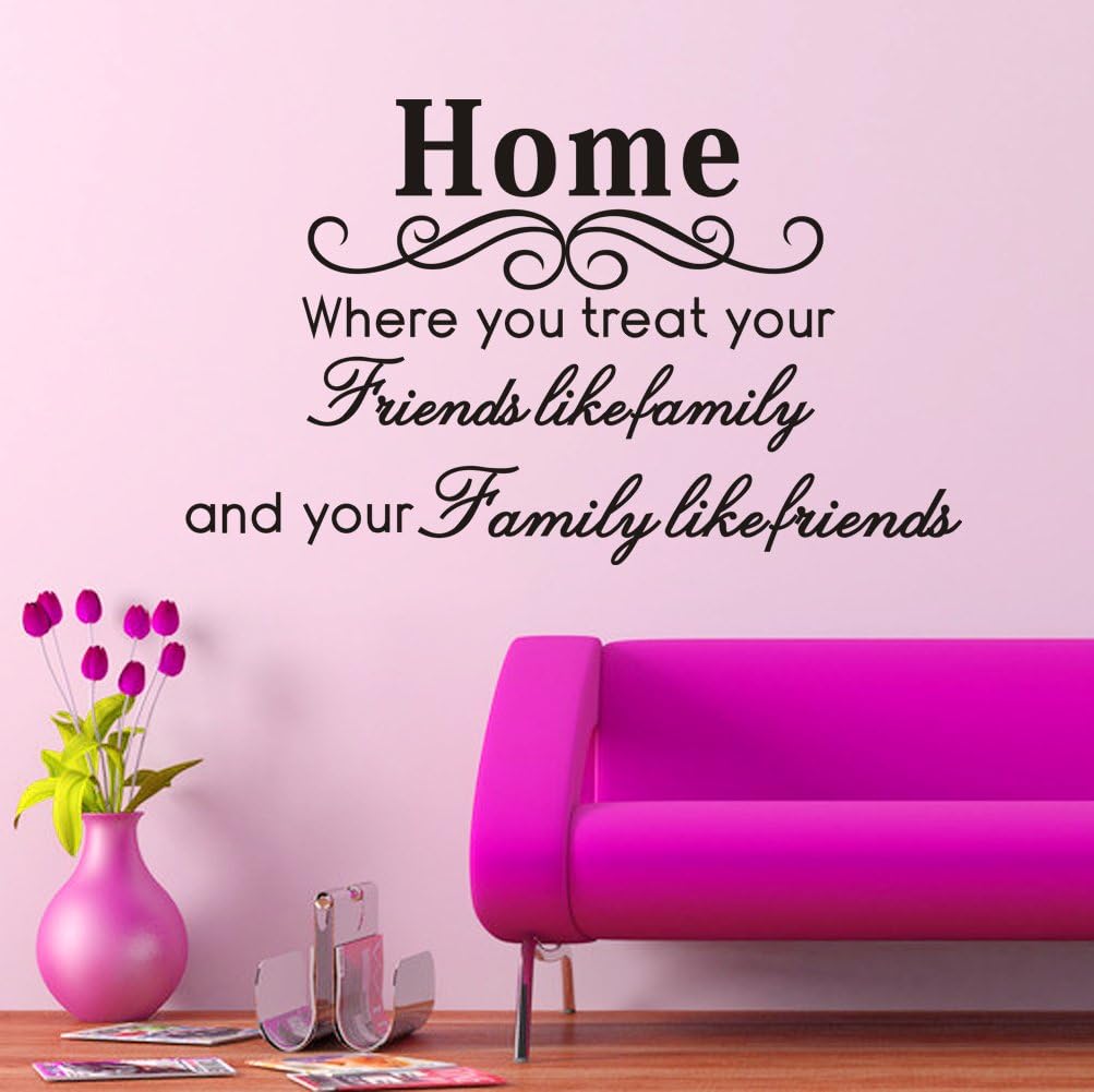 Family Friends Wall Stickers Removable DIY Home Decor Vinyl