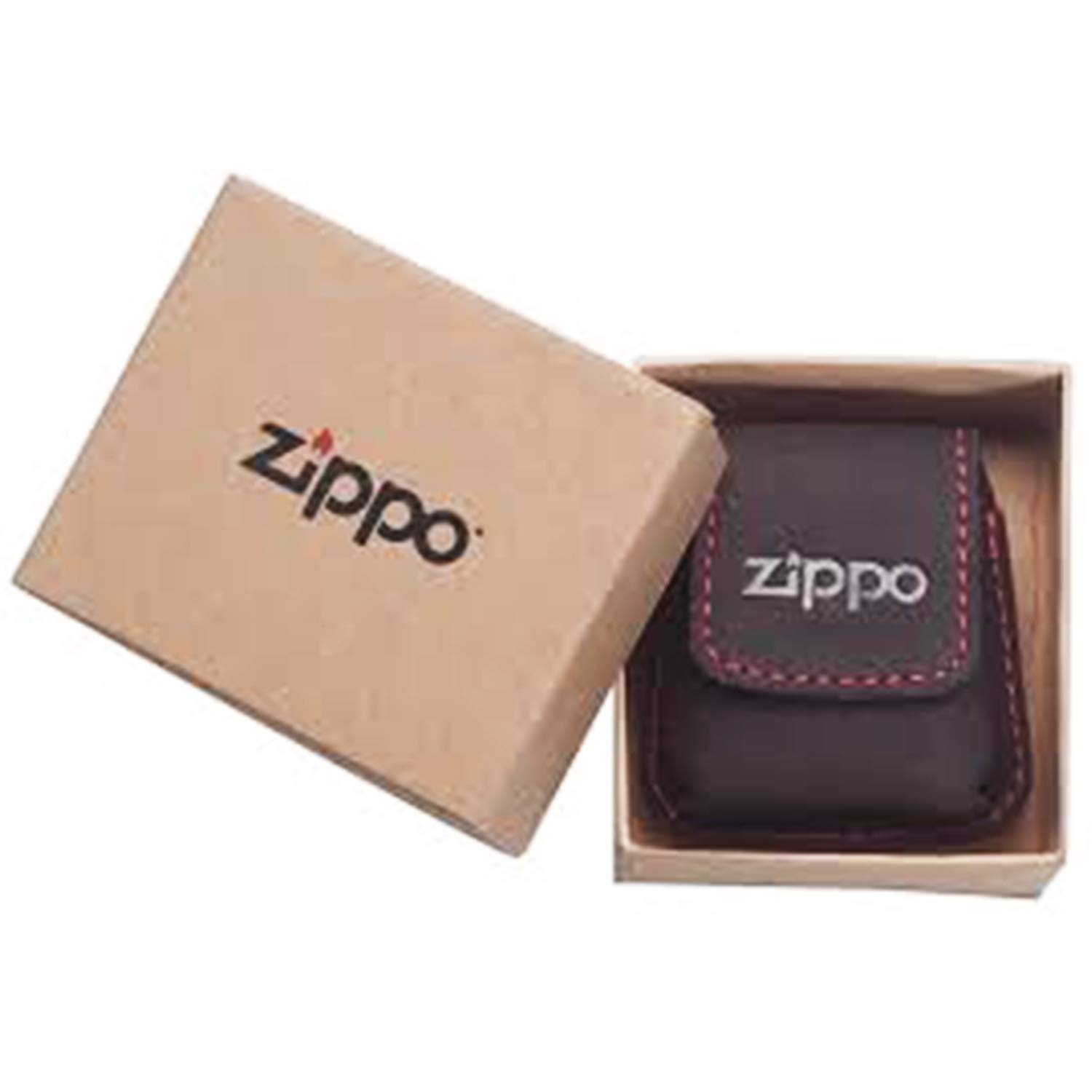 "Zippo Loop Lighter Pouch | Fits All Zippo Windproof Lighters | Lighter Carrying Pouch| Belt Lighter Pouch | Zippo Lighter Accessories | Mocha " — image 1