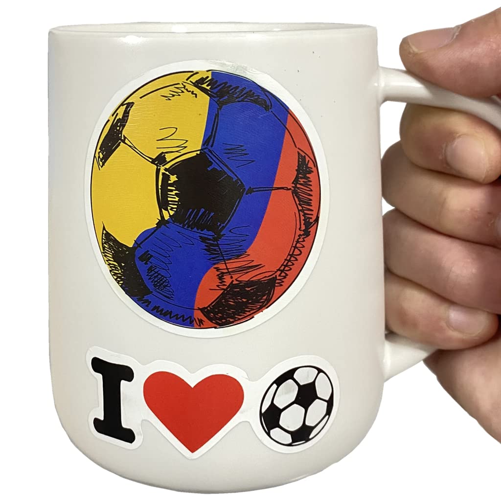 AOWDIAO 100 Pieces Soccer Stickers, Vinyl Waterproof Stickers Pack, Soccer Gifts, Party Favors & Decorations