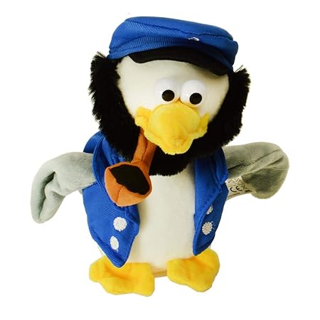 trendaffe Laber Kapitän Möwe Kuscheltier mit Sprachwiedergabe - Laber-Kapitän-Möwe Stofftier Plüschtier