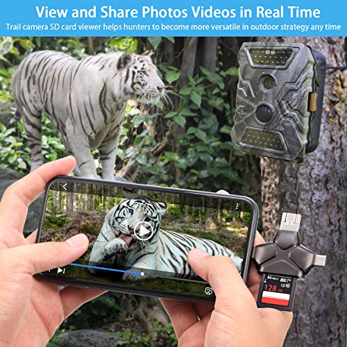 Trail Camera Viewer SD Card Reader Compatible with iPhone, iPad