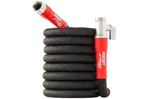 Pocket Hose Silver Bullet 2.0 Expandable Garden Hose 50-FT with Turbo Shot Nozzle, AS-SEEN-ON-TV, Lead-Free, Solid Aluminum Connectors, Easy On/Off Valve, Kink-Free, Leak-Proof