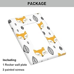 Pznen Fox ‎Rocker Light Switch Plates Farmhouse