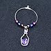 litmage Wine Glass Charms (tag/markers) Wine Charms Set (set of 8 diamonds) Bling Bling Diamonds Summer Sprinng Beach Gifts