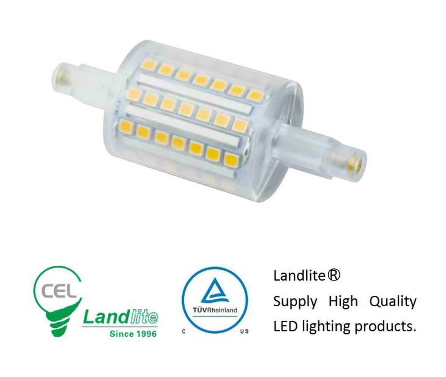 Landlite R7s 78mm LED bulb Jtype linear halogen replacement 12... Free