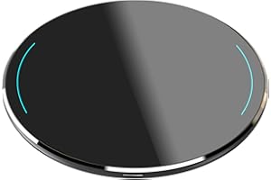 TOZO W1 Wireless Charger, 10W Qi-Certified Charging Pad with Aviation Aluminum Computer Numerical Control Technology Compatible with iPhone 16/16 Plus/16 Pro Max/15 14 13 12 and Samsung Galaxy Series