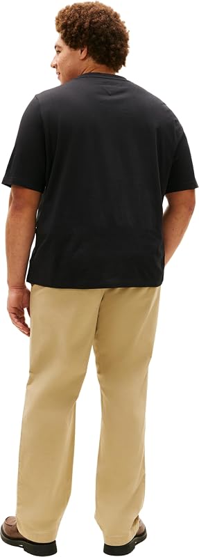 Uomo T-Shirt Maniche Corte Brand Love Mono Stack in Cotone, Nero (Black), XXL — foto 3 di 6