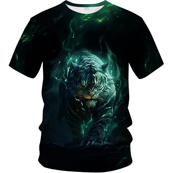 Maglietta Uomo Drago Cinese ARORALS – Fantasia Realistica, Nero, XX-Large – Moda Estiva Streetwear - 3