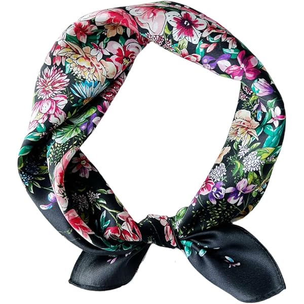 Pañuelo De Seda 100% De Morera 90x90 Cm - Certificado Öko-Tex, Lujoso Y Suave, Para Mujer