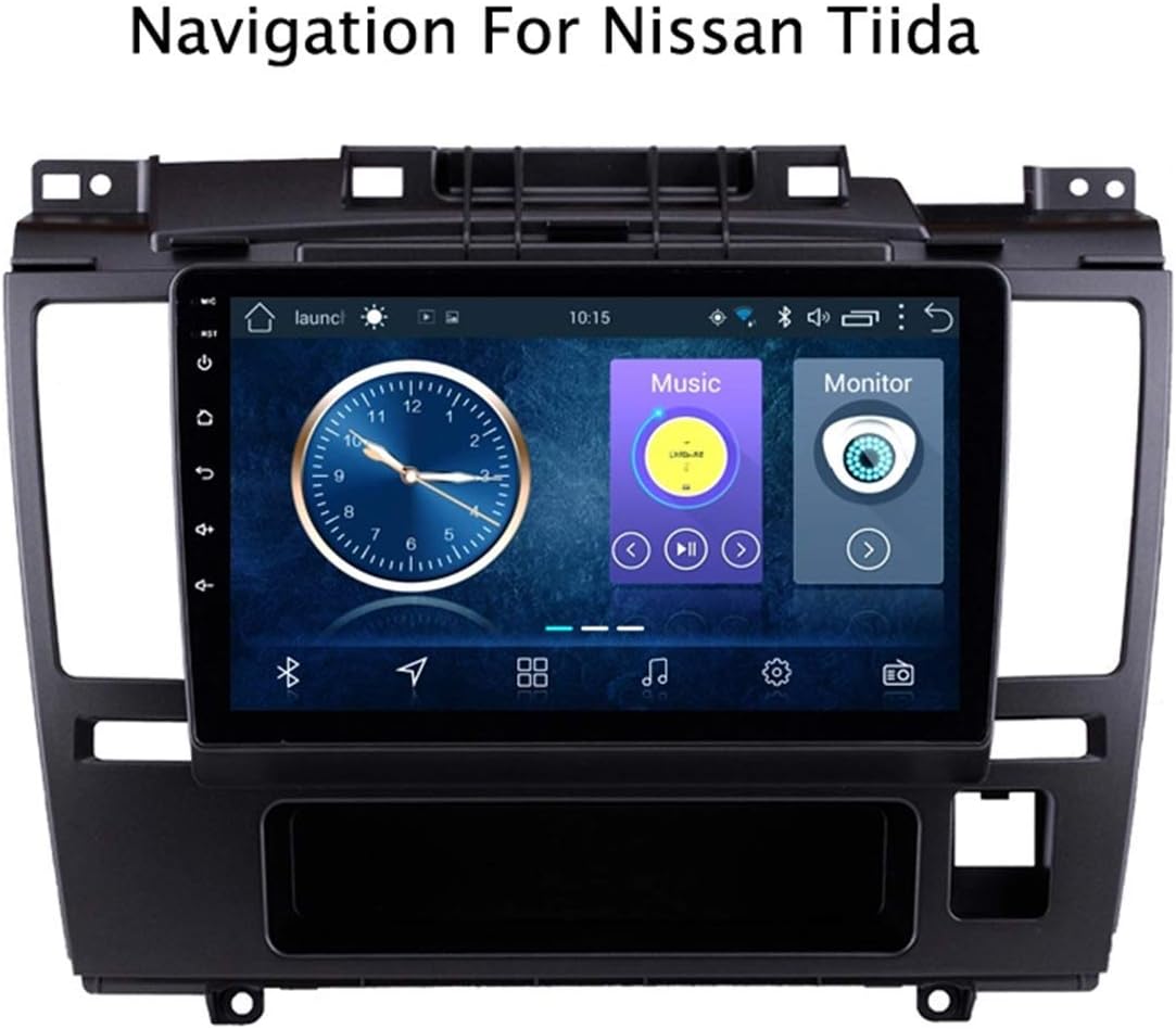 DUMXY Android 8.1 Car Stereo GPS Navigation for Nissan Tiida 2005-2010 9 Inch Capacitive Screen Car Radio Support Screen Mirror Link Steering Wheel Control WiFi Bluetooth 2USB AUX