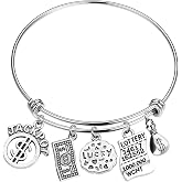 ENSIANTH Gambler Ticket Bracelet Good Luck Jewelry Casino Lover Gift Lottery