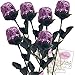 Madelaine Chocolate Sweetheart Edible Roses - Solid Premium 1/2 OZ Milk Chocolate Roses Wrapped in Italian Foil (Lavender, 3 Pack)