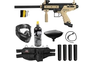 Maddog Tippmann Cronus Basic Paintball Gun Marker and Accessory Starter Packages [CO2] | Marker, 20oz CO2 Tank, Mask, Hopper, Pods, Harness & Protective Gear Options