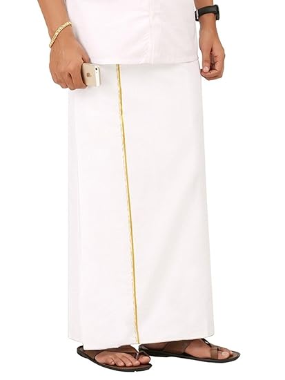 Men's Cotton Handloom Dhothi (1.5