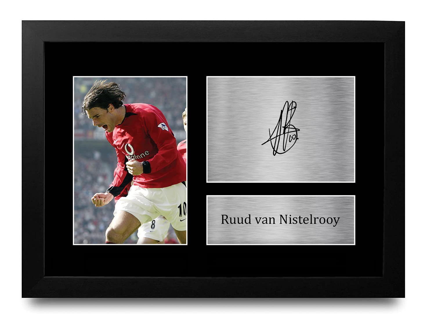 HWC Trading A4 FR Ruud V Nistelrooy Gifts Printed Signed Autograph Picture for Fans and Supporters - A4 Framed