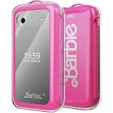 Nakedcellphone Case for HMD Barbie Flip Phone (USA Version ONLY) - Clear | Transparent Hard Shell Slim Cover, Screen Protection, Textured Grip
